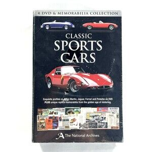 Classic Sports Cars DVD Memorabilia Collection Complete Box New Factory Sealed